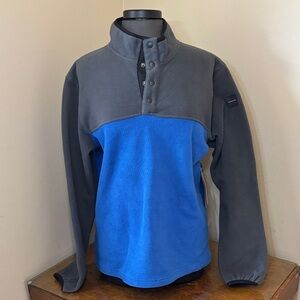 Hawke & Co Blue and Gray Fleece Pullover, Men’s Medium, NWT